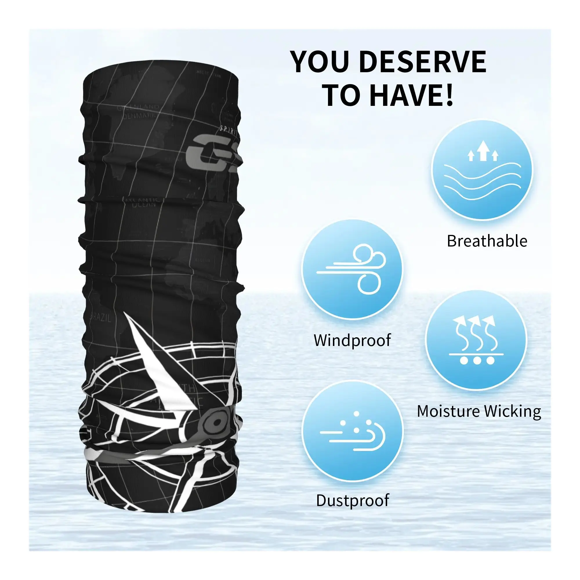 مخصص GS باندانا الرقبة الجراب للمشي لمسافات طويلة تشغيل النساء الرجال التفاف وشاح دراجة نارية مغامرة عقال أكثر دفئا