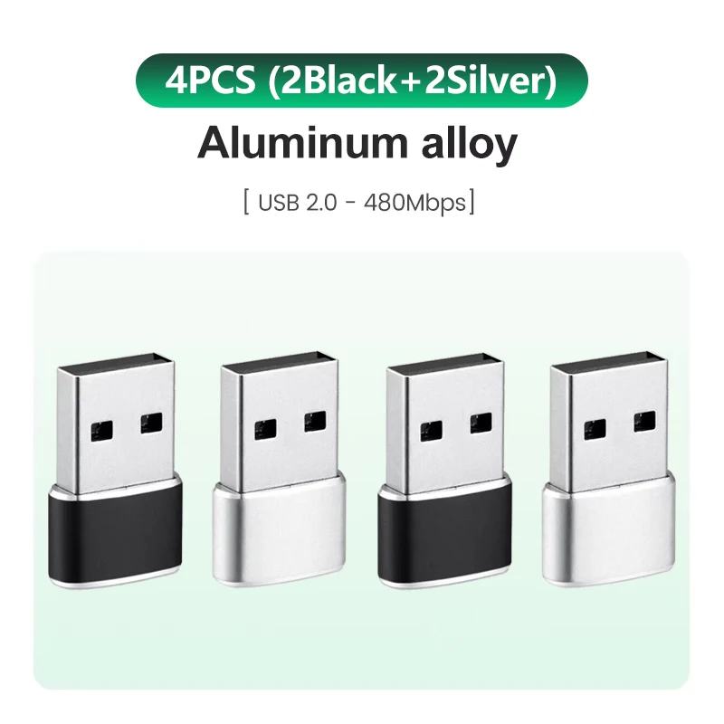 USB naar USB C-adapter voor iPhone 17 USB C Female naar USB Male Autolader Adapter Type C Converter voor Apple 16 voor Samsung Galaxy - afbeelding 1