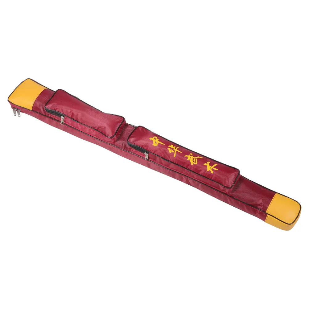 

Carrying Bag Japanese Sword Carrier Organizer Chinese Tai Long Swords Kung Fu Case with Strap Double Layer