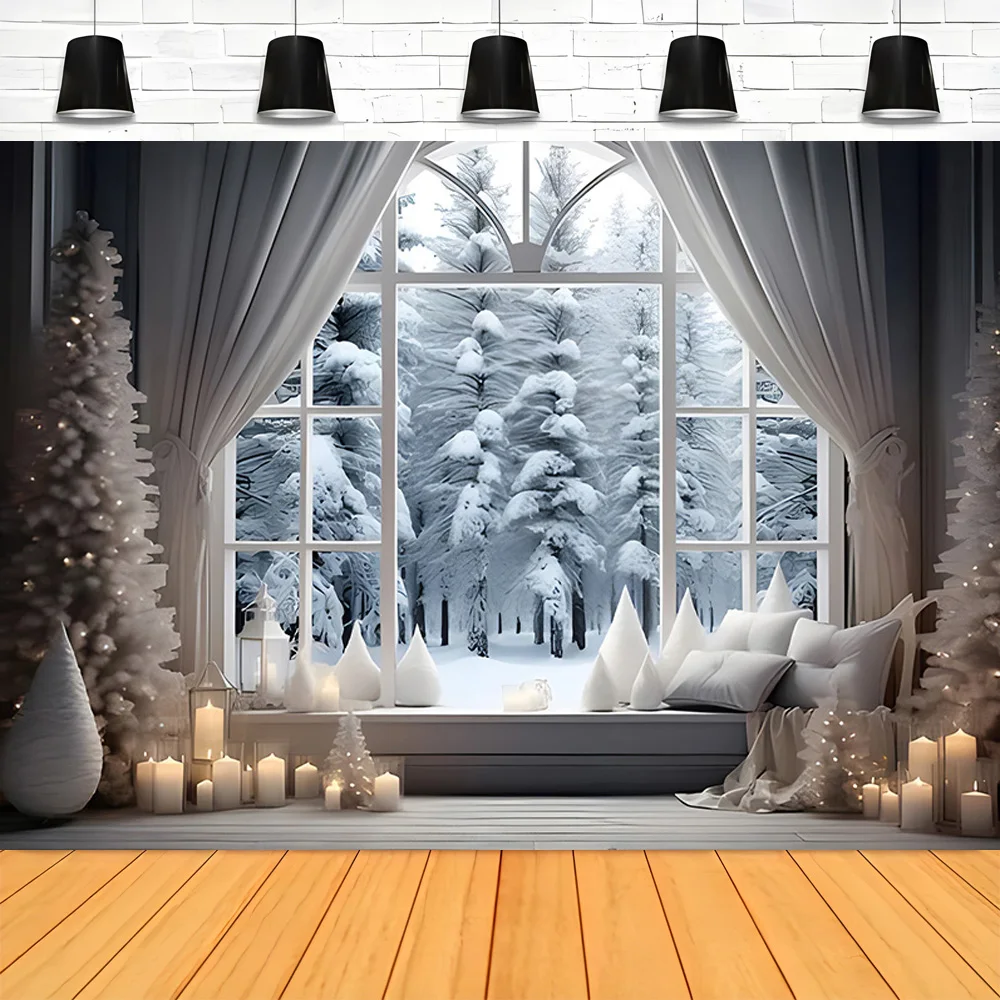 Merry Christmas Day Gift Photography Backdrops Props Indoor Decoration Winter Wonderful Xmas Eve New Year Background RD-08