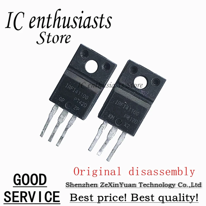 

10PCS IRFI4110G IRFI4110 72A 100V TO-220F Original disassembly