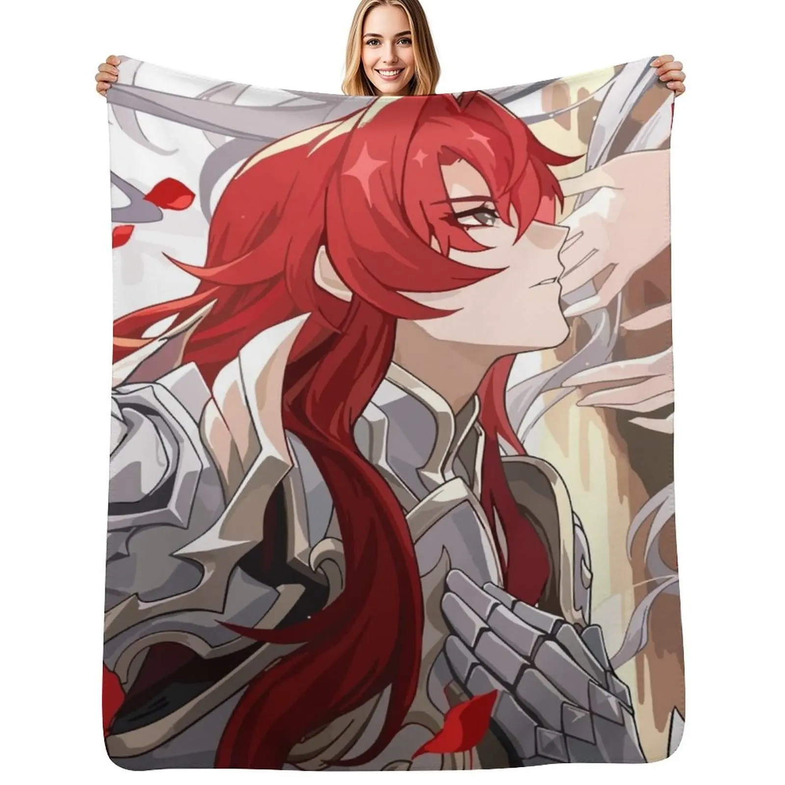 Argenti Honkai Star Rail Throw Blanket Cozy Napping Blanket Gift for Mom Dad