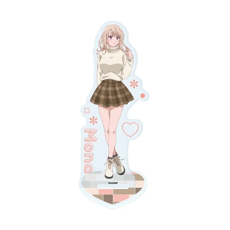 Anime Medaka Kuroiwa Is Impervious To My Charms Acrylic Stand Model Figure Cosplay Plate Holder Topper Keychain Desk Decor Plate