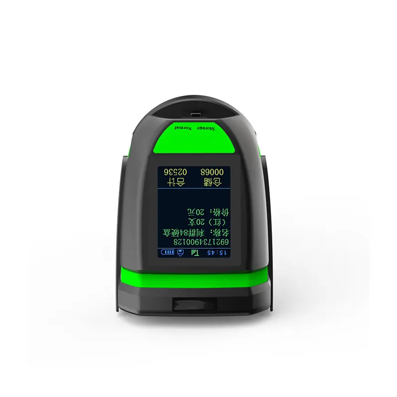 Industrial ABS Material 5000 Times Rolling for 1.77 Inch Display 2D USB Stock Rugged Barcode Scanner for Asset Tracking