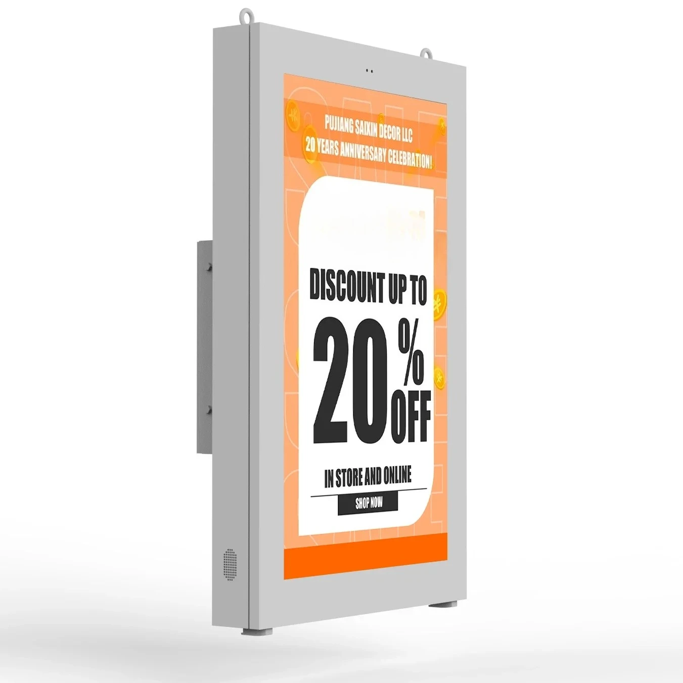 

Outdoor IP65 Wall Mounted Display Poster Lcd Advertising Screen Display Outdoor Digital Signage And Displays