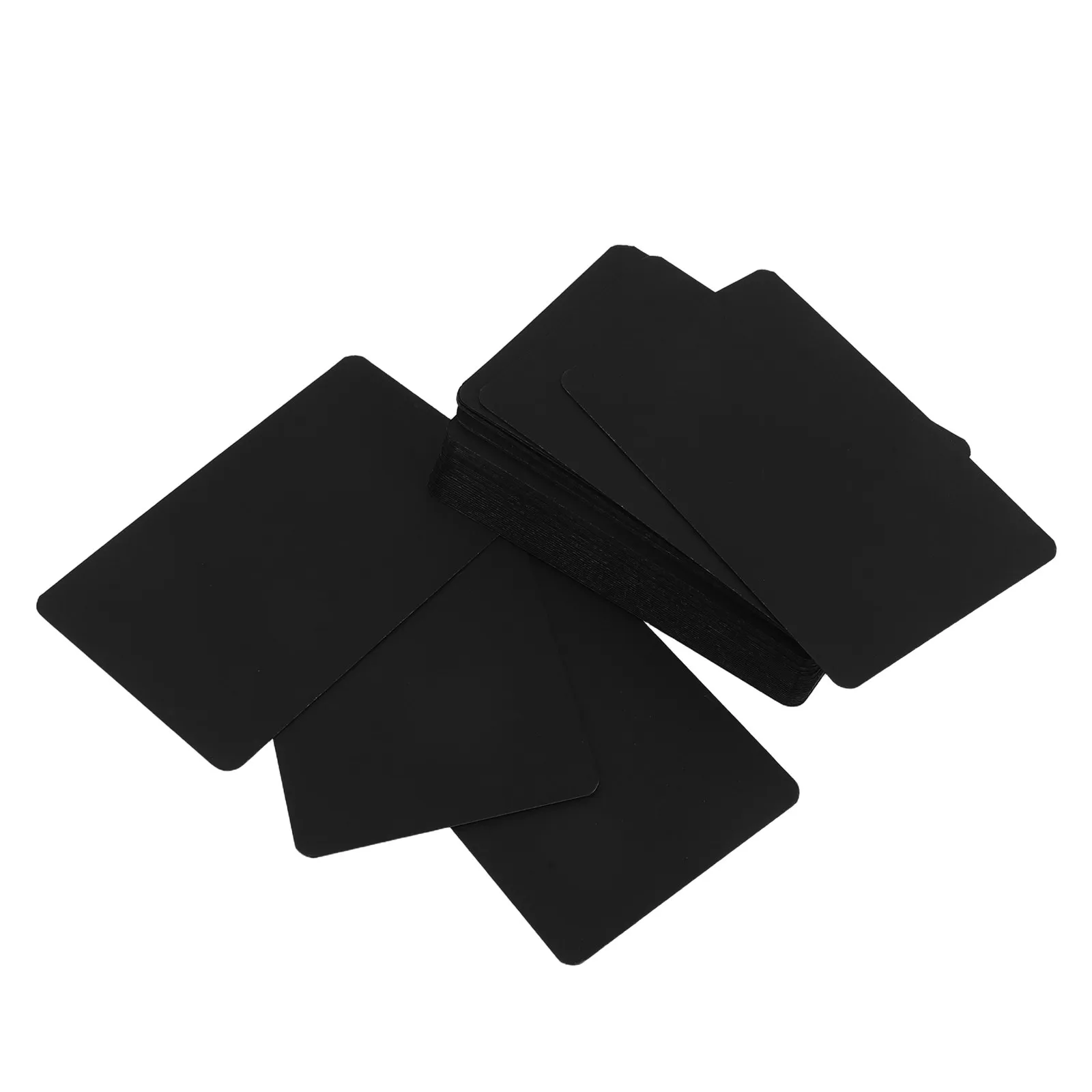 100Pcs Black Blank Flashcards Revision Cards Mini Cardstock Memo Pads Calligraphy Practice Wedding Invitations DIY Crafts Office