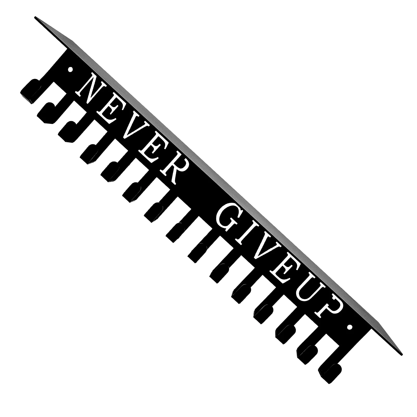 

1pc Wall-Mounted Medal Hanger Display Storage Rack Iron Material Durable Space-Saving Hanging Stand Organizer For Sports Race