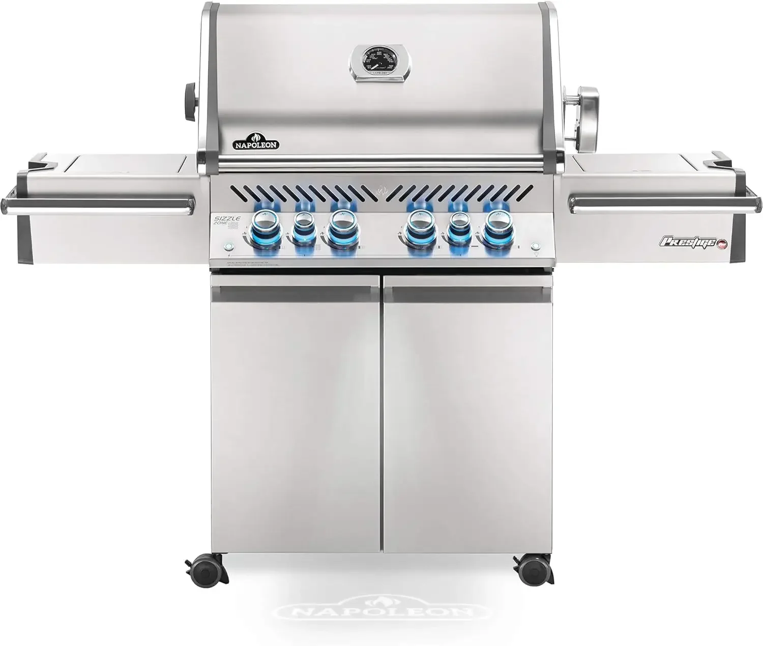 PRO500RSIBPSS-3 Prestige PRO BBQ Propane Gas Grill 500 sq.in. + Infrared Side and Rear Burners Stainless Steel