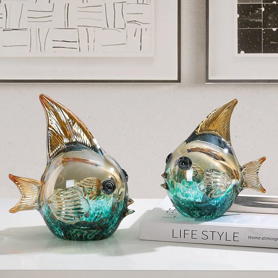 

Zml decorative ornaments for living room tv cabinet, bedroom, entryway, model room - glass decorative pieces