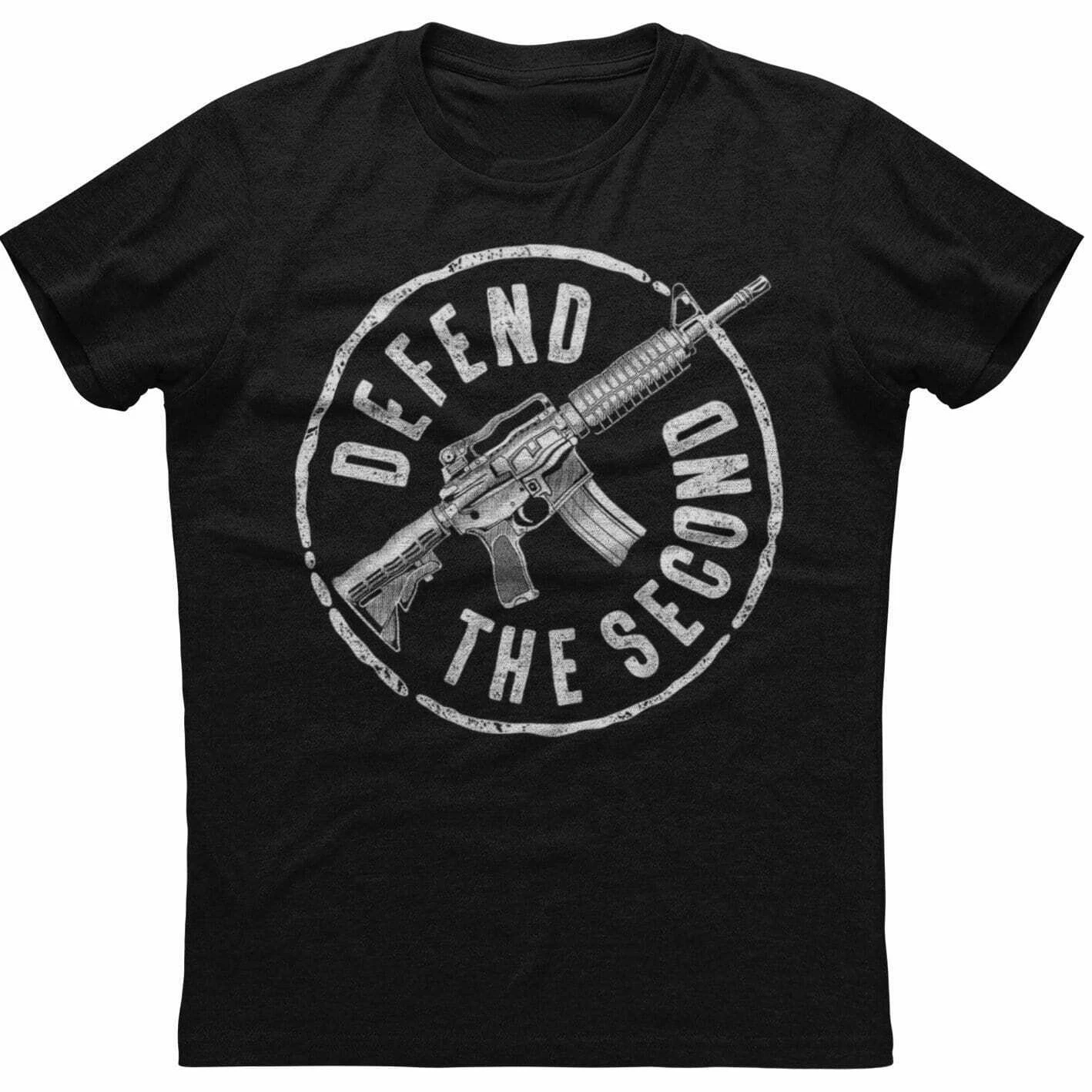 Defend The Second. Novel Gun Owner Rights T Shirt. Short Sleeve 100% Cotton Casual T-shirts Loose Top Size S-3XL