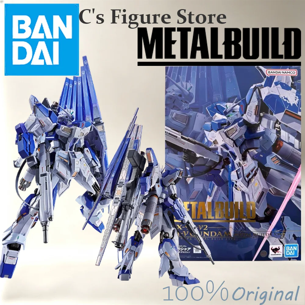 Hot Sale In Stock Bandai Metal Build Expo Mobile Suit Gundam Rx-93-N2 Hi-V Gundam Figure Anime Action Model