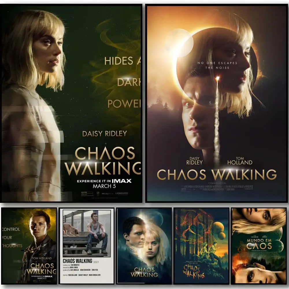 Fiction Movies C-Chaos Walking Poster HD art sticky wall waterproof home bedroom bar aesthetic decoration