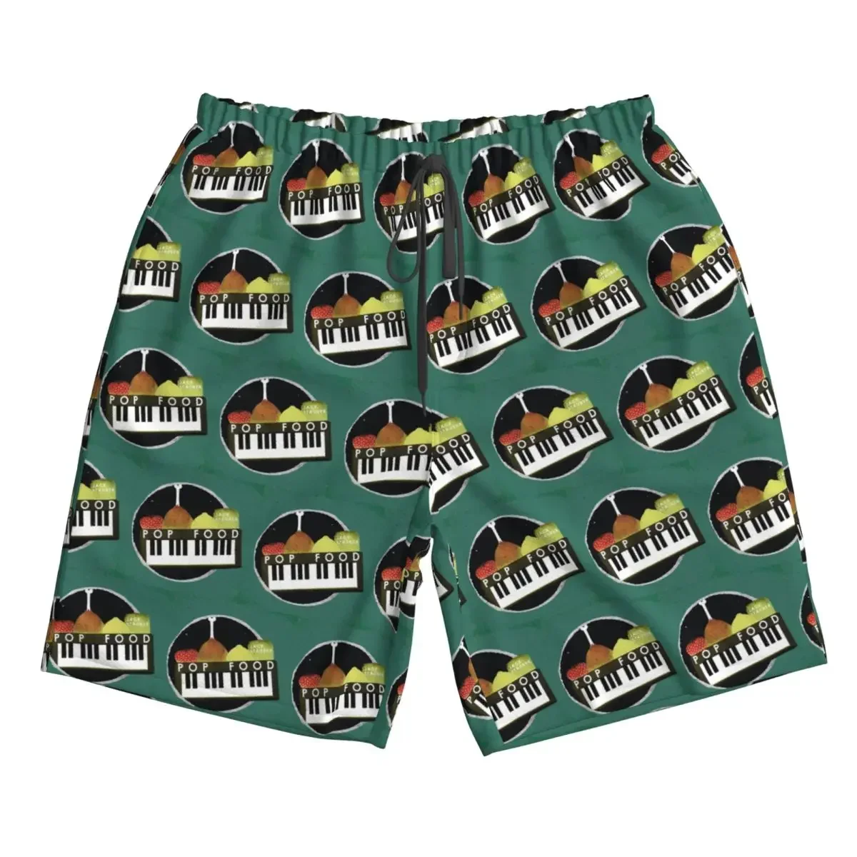 Jack Stauber Pop Food Album Cover Trunks Beach Board Shorts Casual Quick Dry Swim Summer Men Pants