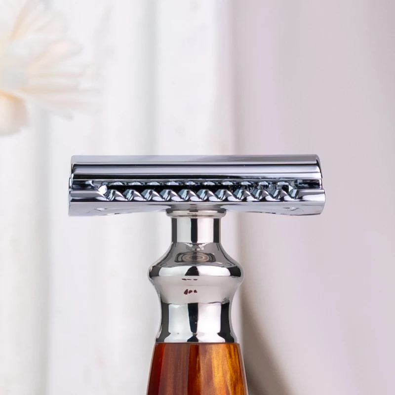 high quality shaving razor safety razor for men, metal handle, replaceable blade razor machine for shaving