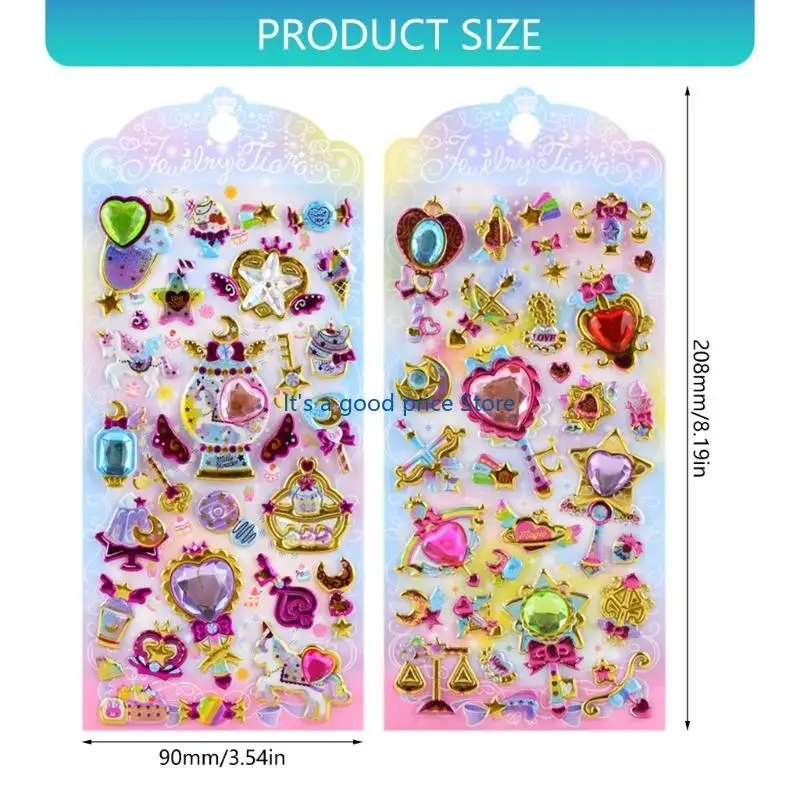 رقع صغيرة قابلة لإعادة الاستخدام لزجاجة المياه، والدفتر، وملصق القصاصات اللطيف ثلاثي الأبعاد #2