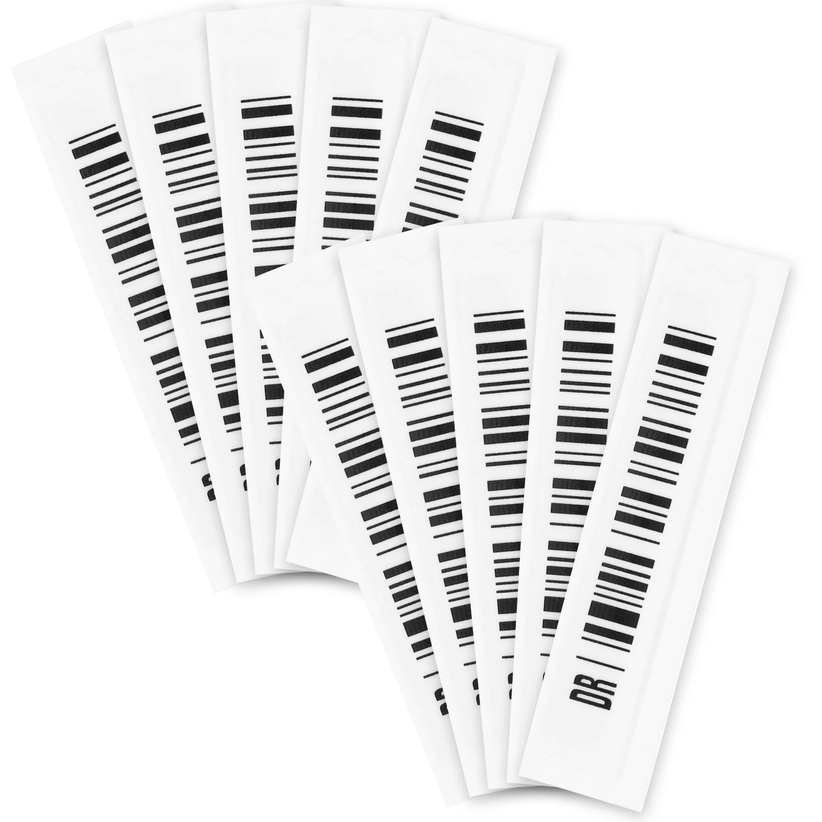 

108 Pcs Anti-theft Magnetic Strip Supermarket Goods Labels Tag Security Loop for Clothing Soft Retail Plastic Stickers
