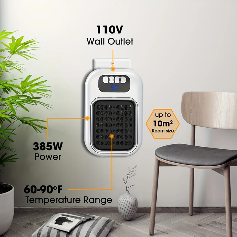 Xiaomi Mini calentador portátil con Control remoto montado en la pared ducha de ahorro de energía calentador rápido calentador eléctrico hogar pequeño Oficina