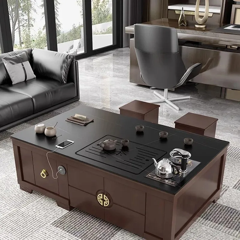 

Fashion Antique Coffee Table Designer Living Room Decoration Wooden Drawers Side Table Aesthetic Mesa Auxiliar Home Decoration