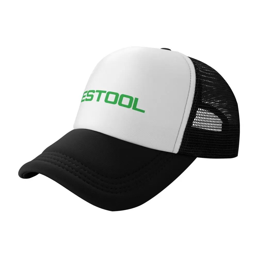 Festool Hats for Mens Adjustable Flat Bill Hat Baseball Cap Summer Trucker Hat Men Women Sun Mesh Breathble Sport Hiking Dad Hat