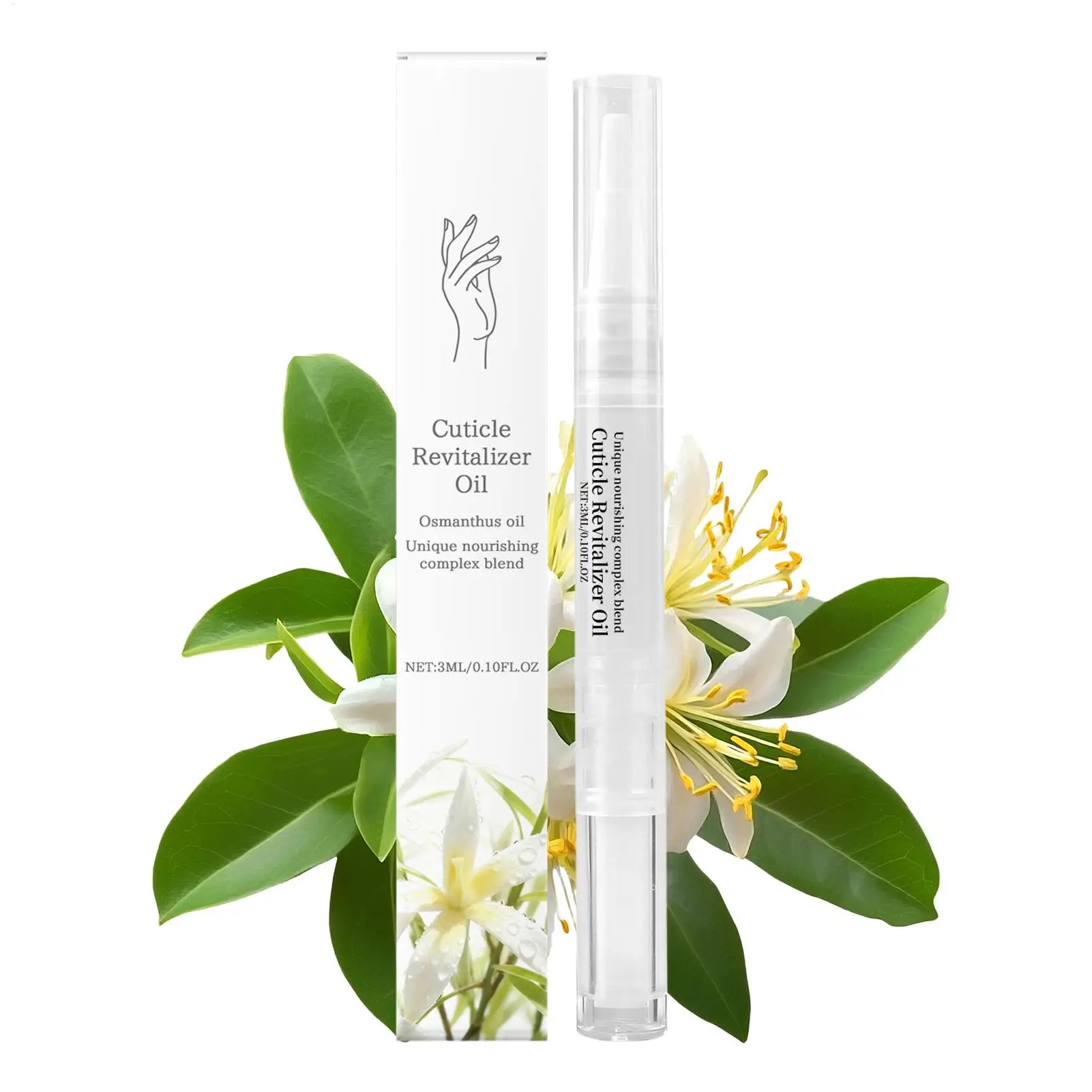 قلم زيت الأظافر مرطب ومغذي ومقوي لنمو الأظافر من أجل أظافر الأظافر الرقيقة الجافة والرقيقة والقدمين