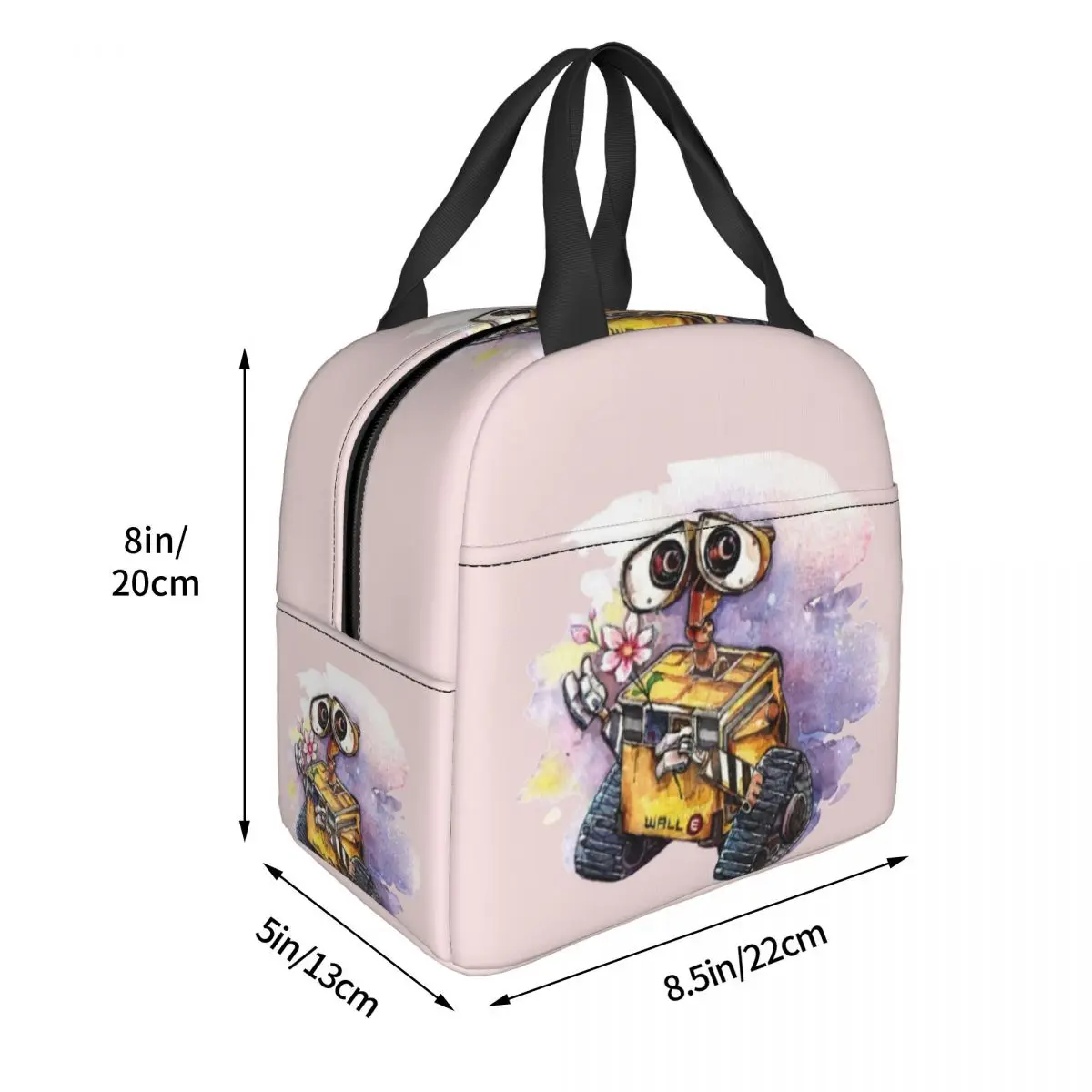 Guess Who Is Wall-e Lunch Bags Insulated Bento Box Lunch Tote Leakproof Picnic Bags Cooler Thermal Bag for Woman Kids Work