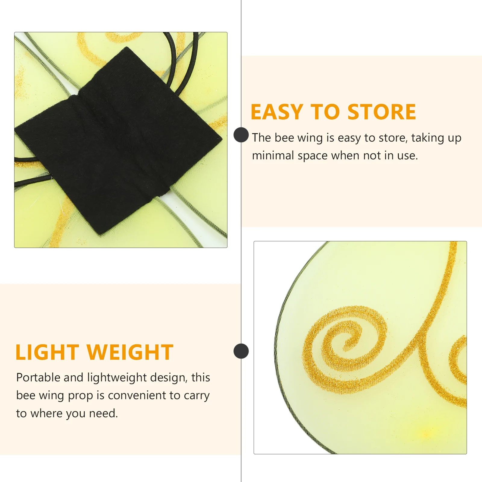 

Bee Wing Cosplay Decoration Delicate Craftsmanship Party Photo Prop Elegant Butterfly Wing Ornament for Women Wings for Women