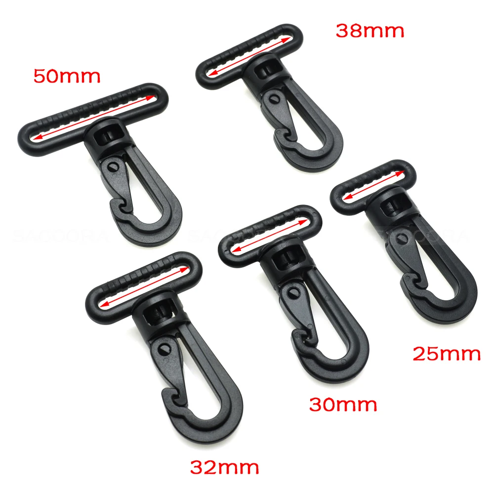 Heavy hook Olecranon hook Plastic Snap Hooks Rocker Style For Backpack Strap Paracord Lanyard Buckles Webbing 25mm 30mm 32mm 38m