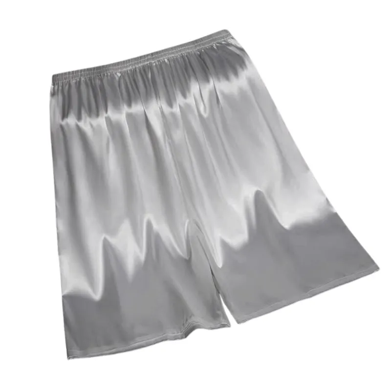 Sexy Sleepwear Men Semi Sheer Sleep Shorts Elastic Waist Silky Loungewear Comfort Casual Nightwear  Pajama Shorts Lounge Pants