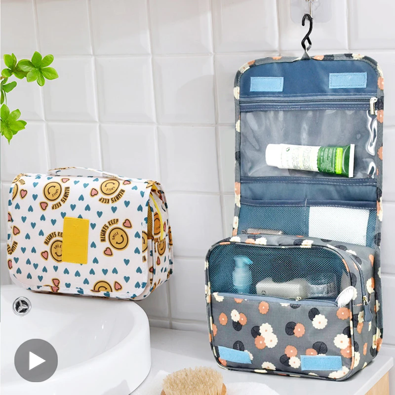 

Toiletry Makeup Men Women Organizer Travel Bag Cosmetics Toilet For Female Kit Bath Vanity Handbag Ta Case Make Up Pouch Storage