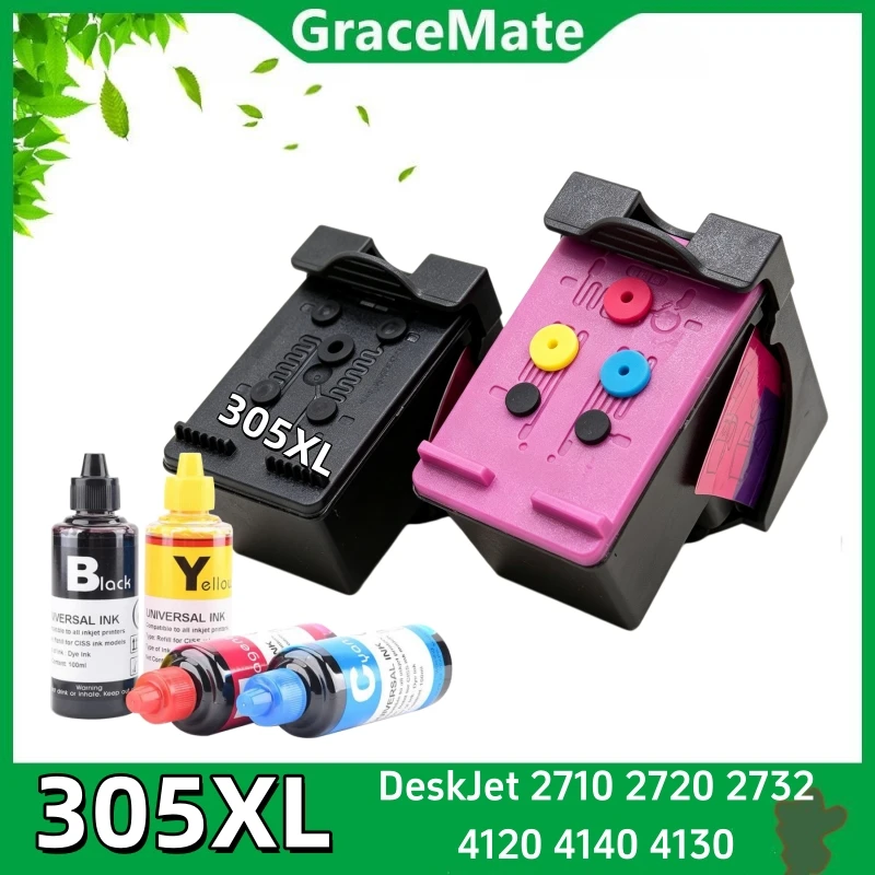 305XL Replacement for HP 305 Cartridge for hp305 for HP DeskJet 2710 2720 2732 4120 4140 4130 Envy 6010 6052 6075 6422 6466