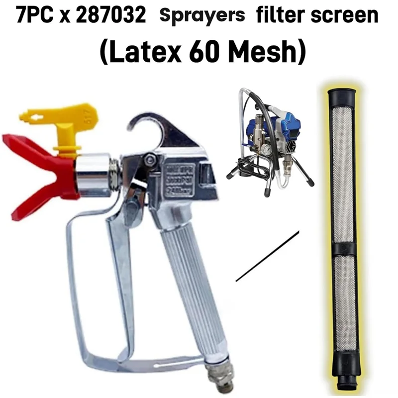 ABNL Airless Paint Sprayer Filters Set,246385 Hose Inlet Strainer Filter,246384 Pump Manifold Filter, 287032 Filter (4+7+7Pk)