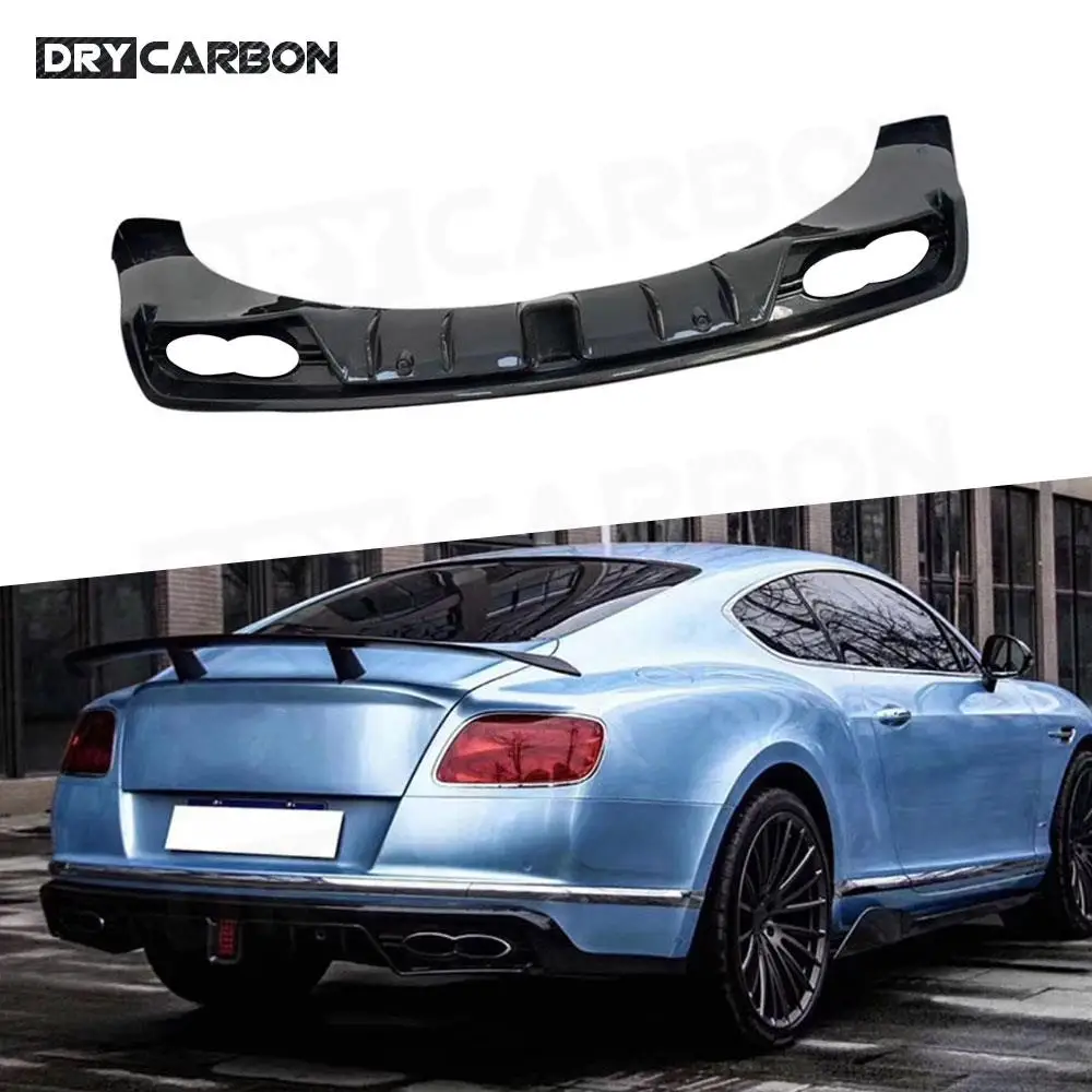 

Carbon Fiber / FRP Rear Bumper Lip Diffuser Splitters Spoiler for Bentley Continental 2015 2016 2017 S Style Rear Bumper Lip