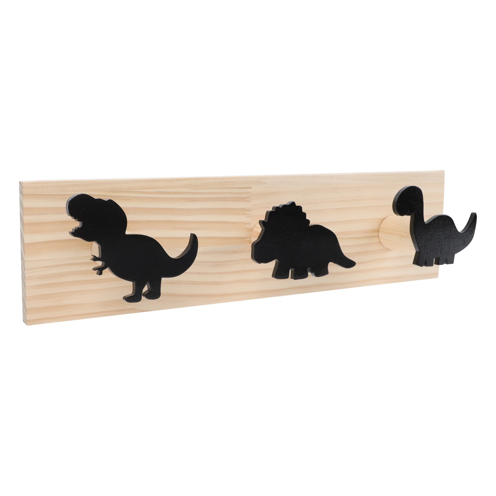 Wooden Wall mounted Dinosaur Row Hooks Home Coat Hat Creative Design Smooth Edges Hand polished Safe Eco friendly Multi function