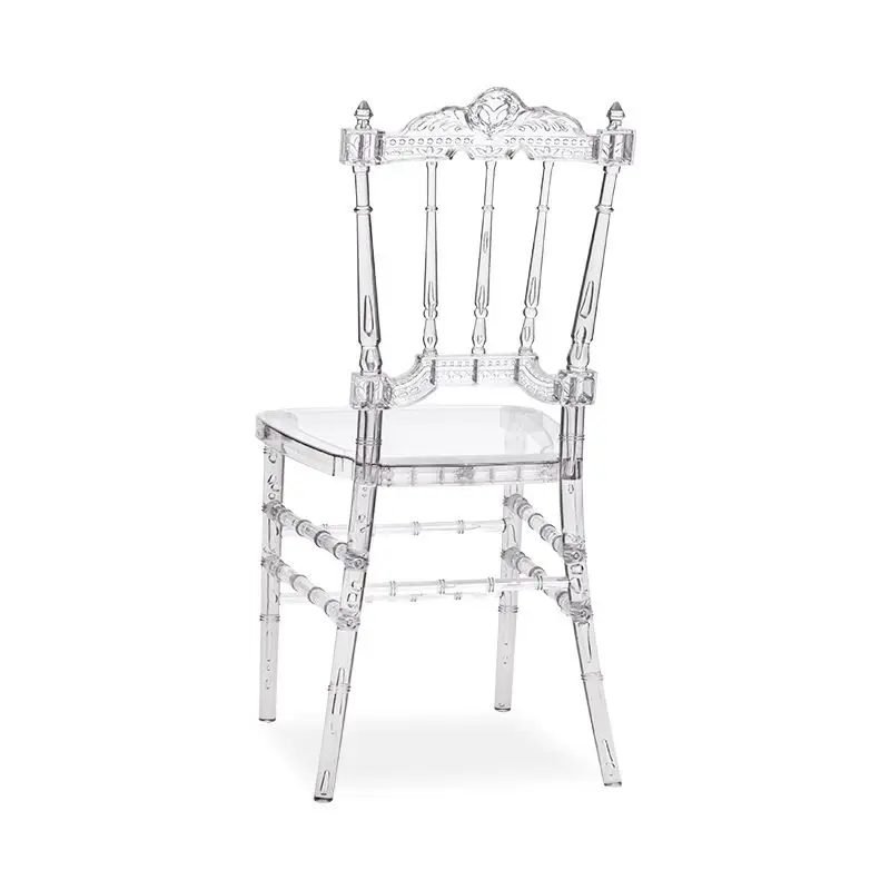 Hotel Wedding Outdoor Event Rental Resin Chiavari Chair Tiffany Transparent Acrylic Detachable Chair Beauty Salon Cadeira Bar