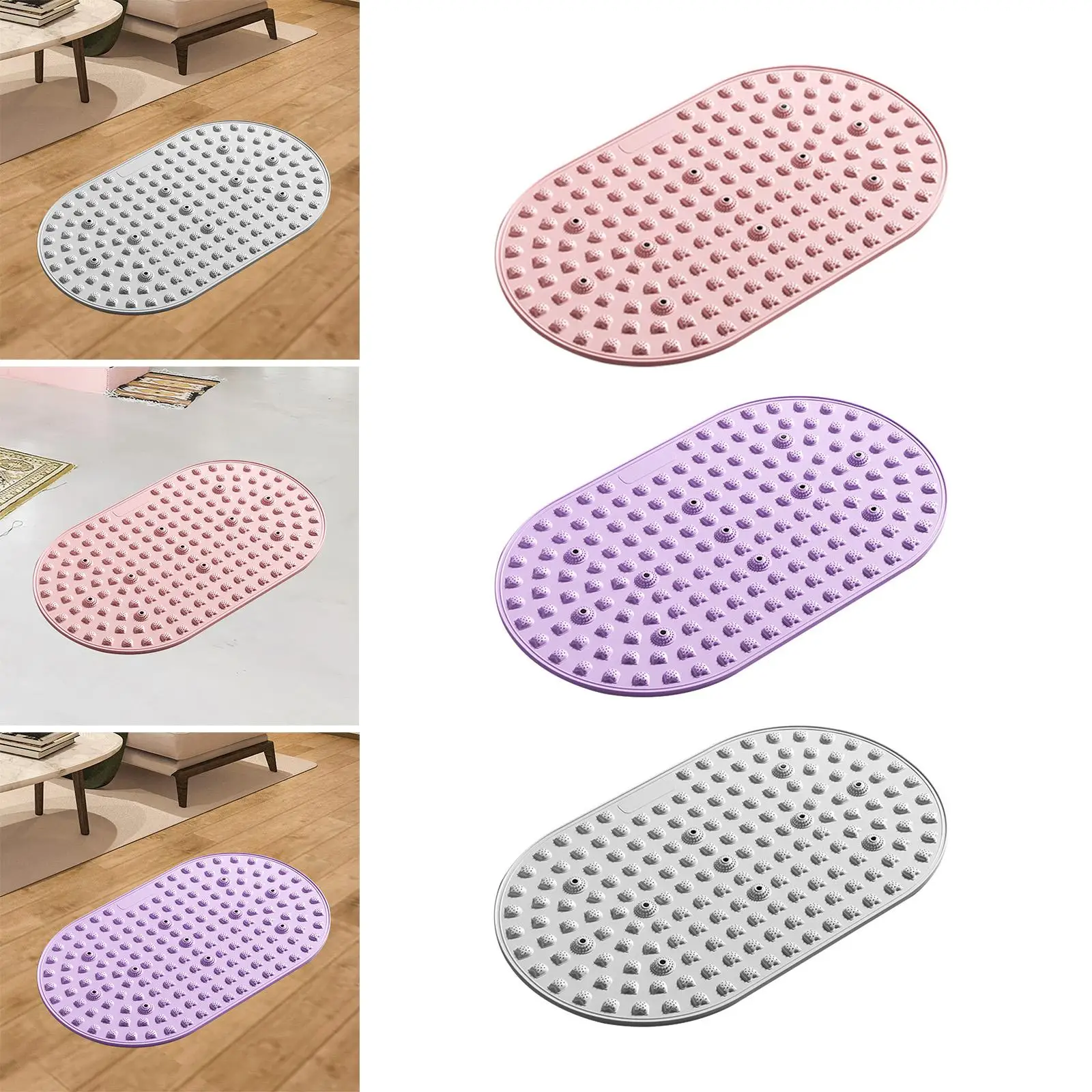حصيرة تدليك القدم بالابر من مادة TPE، لوازم خفيفة الوزن، وسادة واقفة على الأرض، وسادات لوحة لأصابع القدم للحمام والمكتب والجلوس الطويل