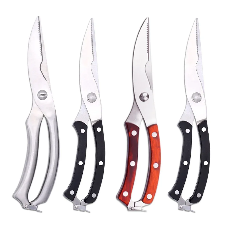 

Stainless Steel Semi-automatic Scissors, Kitchen Scissors, Stainless Steel Chicken Bone Scissors