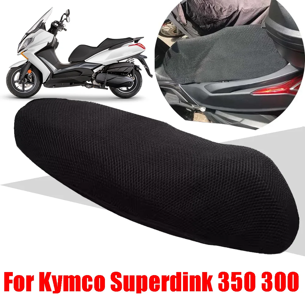 Motorcycle Accessories Breathable Mesh Seat Cushion Cover Protector Case Seat Cover For Kymco Superdink 350 TSC Super Dink 300