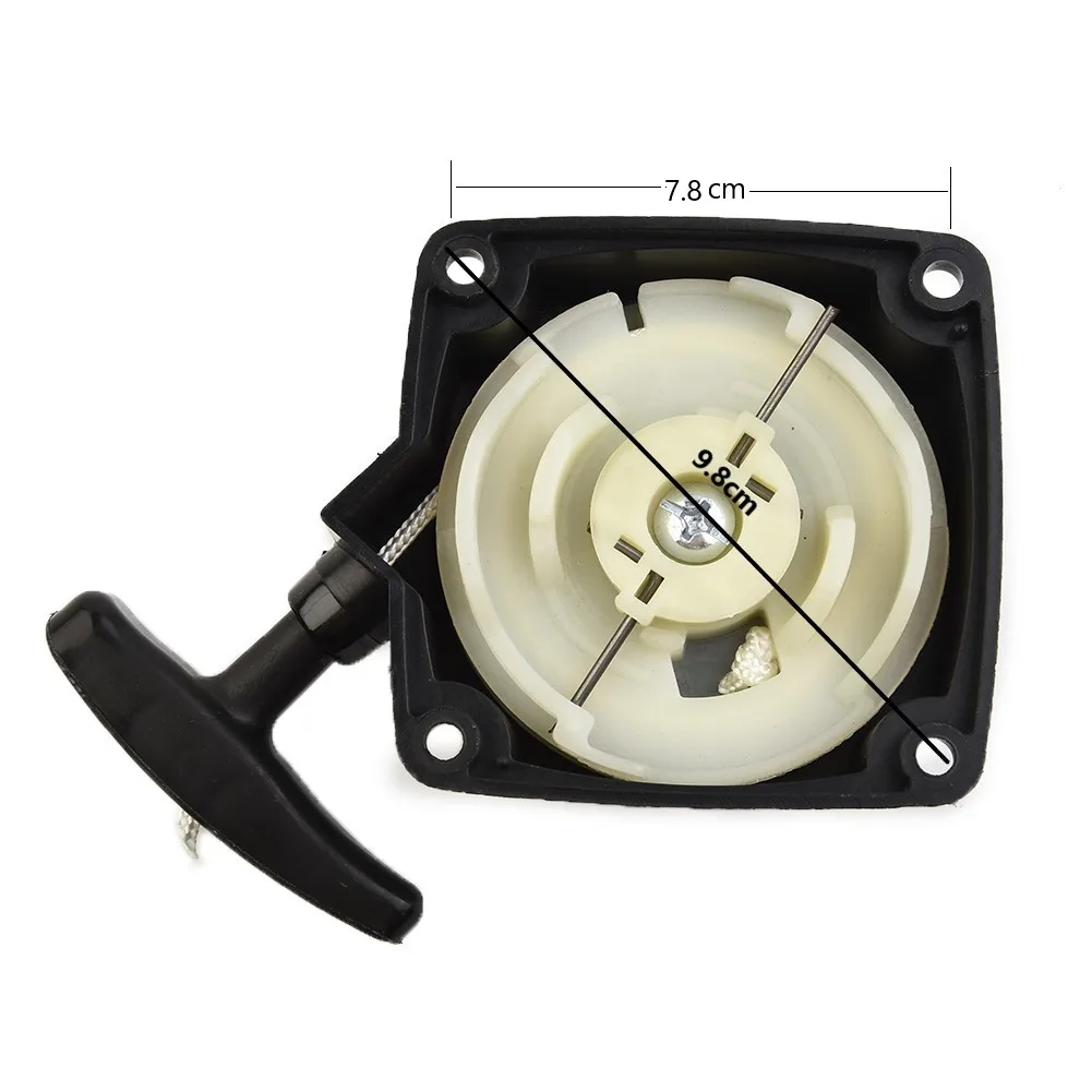 Replacement Recoil Pull Starter Assembly Fit for Various Hedge Trimmer and Brush Cutter Models Compatible with Garden Tools
