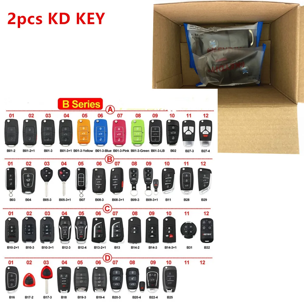 2pcs KEYDIY B Series Remote B01 B02 B04 B05 B11 B12 B15 B18 B19 B21 B22 B25 B27 B28 B29 B30 B33 B34 B35 B36