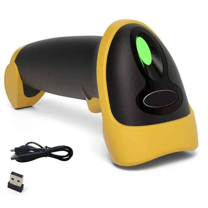 Wireless 2D Barcode Scanner Bluetooth QR Bar Code Reader For Supermarket Logistics Warehouse Retail POS