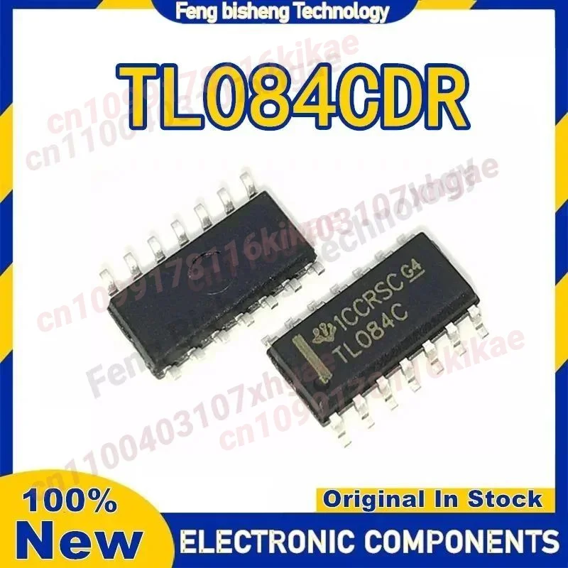 10PCS TL084CDR TL084C TL084 084CDR TL IC CHip FET-Input Operational Amplifiers SOP14 in Stock 100% New Originl