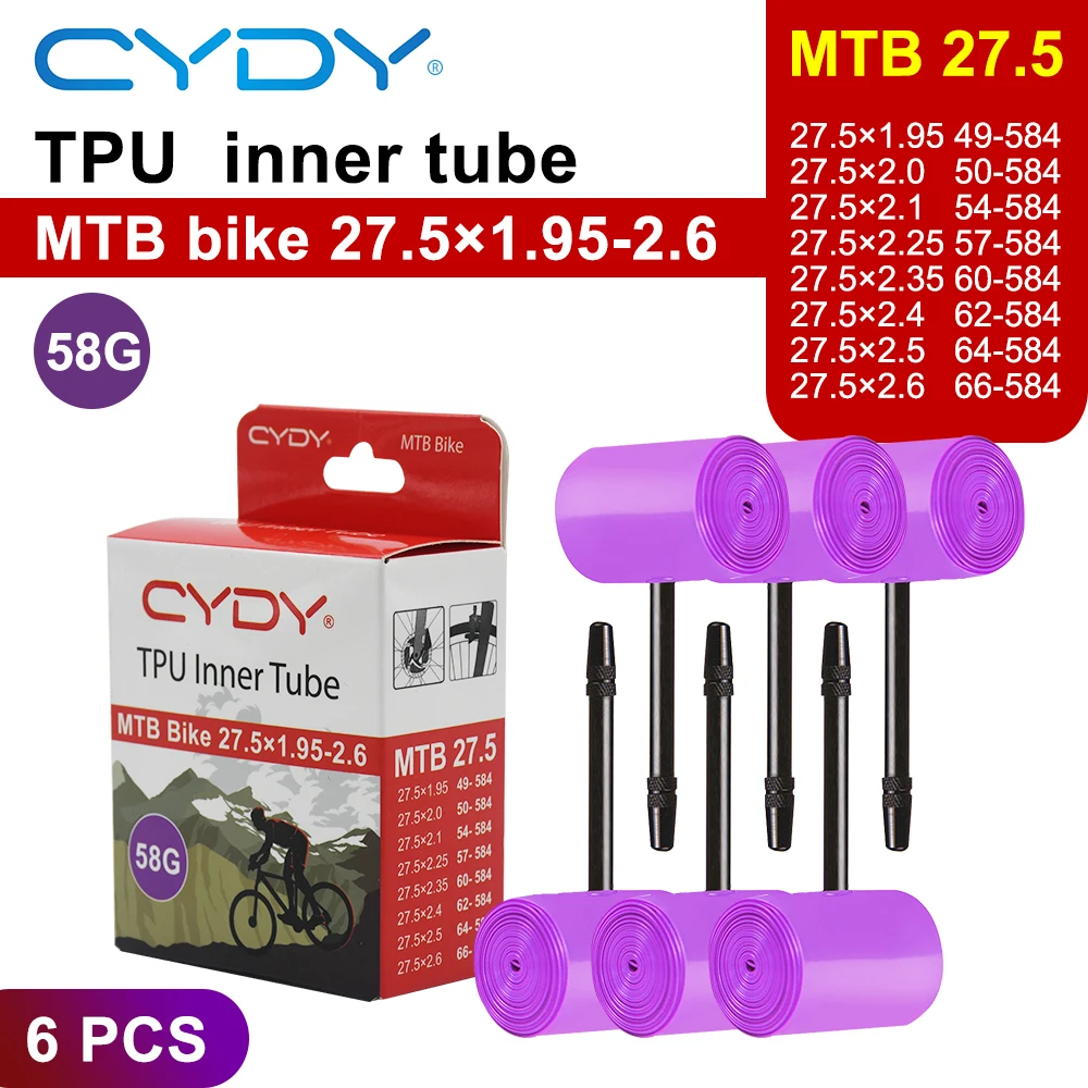 CYDY TPU MTB Fahrradschlauch 29 26 27.5 29x1.95 2.0 2.1 2.2 2.3 2.4 2.5 2.6 Zoll Mountainbike-Reifen Pneu 29er
