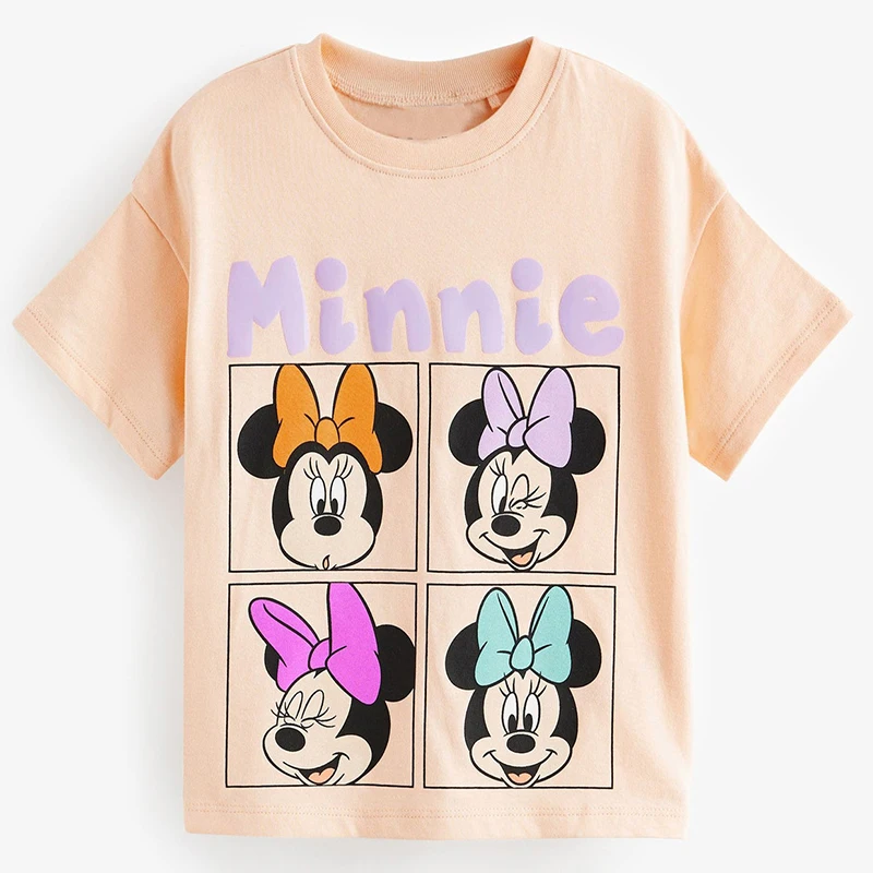 Set di abbigliamento per bambini t-shirt stampata Minnie Mouse Mickey Girls Fashion 2 pezzi Set di abbigliamento per ragazze Donald Duck Summer Suit