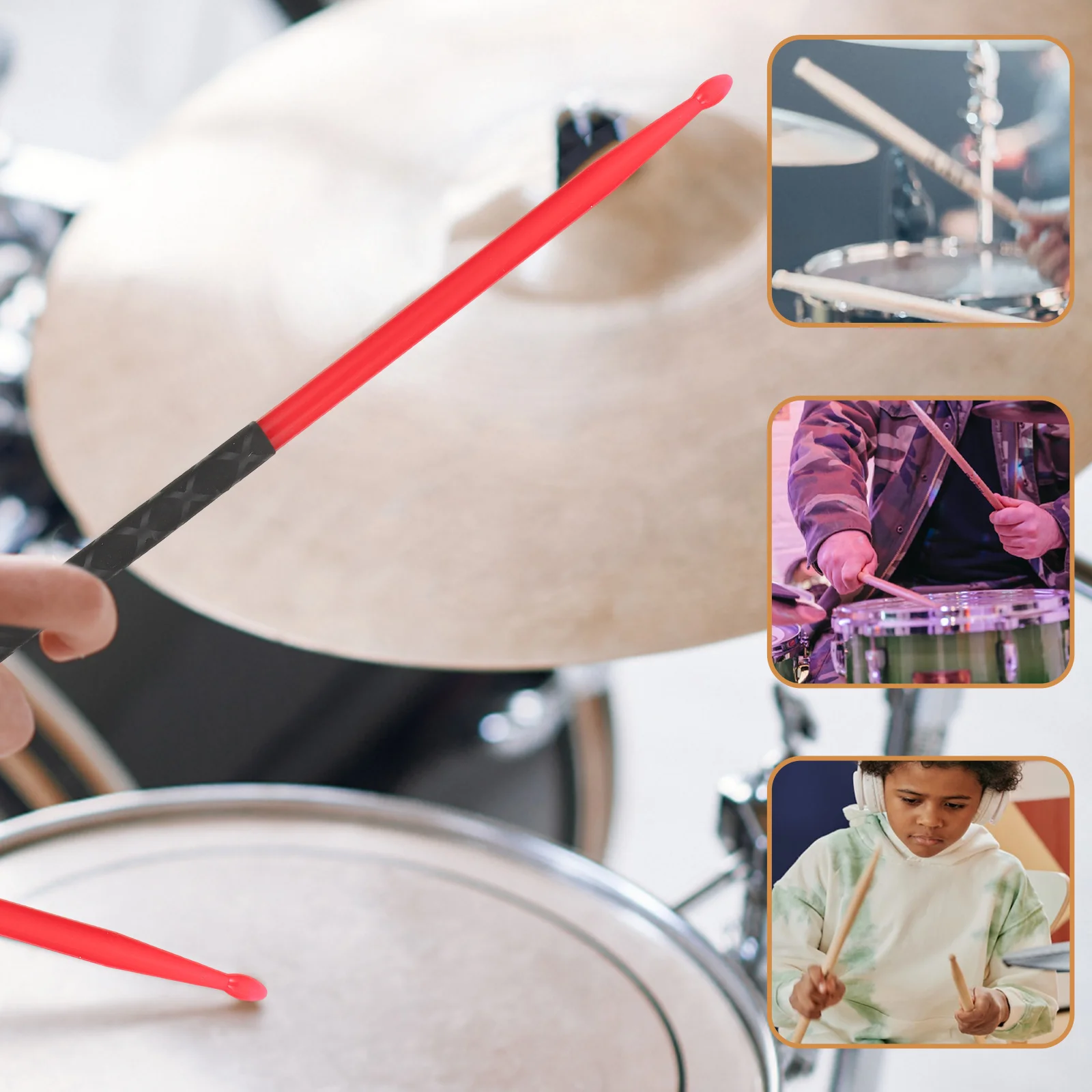 

Drum Sticks 5A Lightweight Durable Percussion Sticks For Marching Bands Kids Adults Practice Reliable Musical Instrument