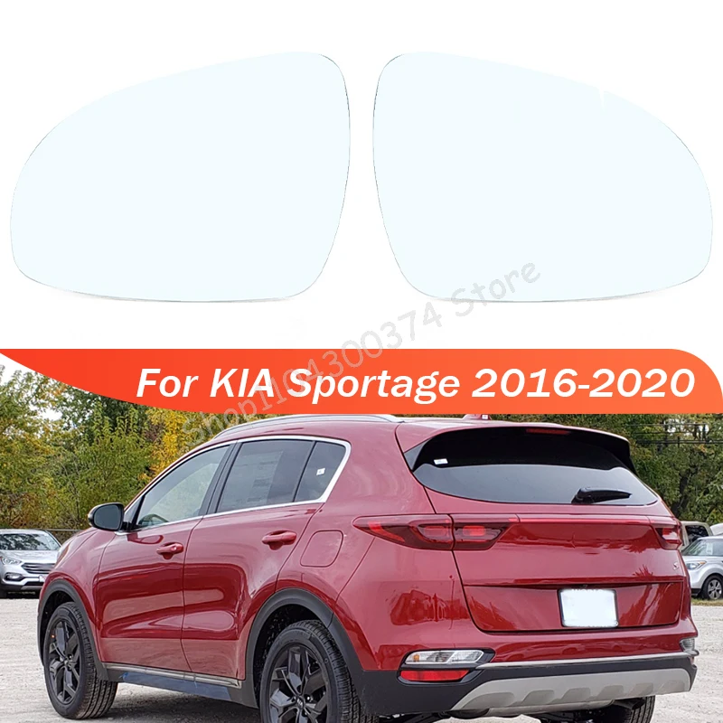 

For KIA Sportage 2016 2017 2018 2019 2020 Car Exterior Rearview Side Mirror Glass Lens 87611-D9020 87621-D9100