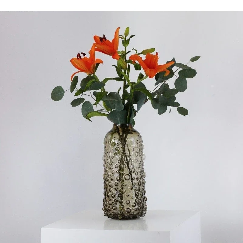 Glass Vase Decoration Living Room Table Crafts Home Hydroponic Dried Flower Arrangement Art