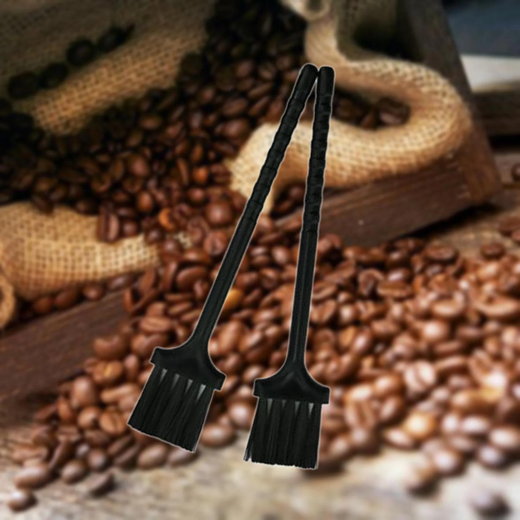 ABGE-6Pcs فرشاة المطبخ متعددة الوظائف فرشاة تنظيف الحلاقة لوحة المفاتيح الغبار الأسود النايلون البلاستيك فرشاة صغيرة للمطحنة #5