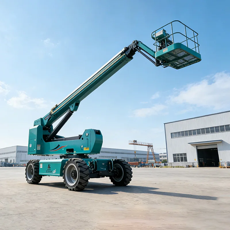 28M Articulated Spider Boom Lift Diesel Self-Propelled Construction Hoist Aerial Work Platform Cherry Picker CE