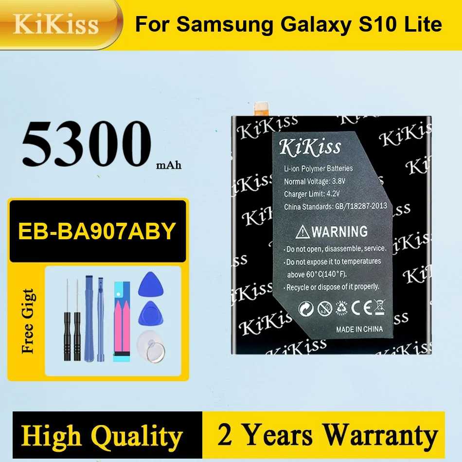 

5300Mah Kikiss Battery EB-BA907ABY For Samsung Galaxy S10 Lite