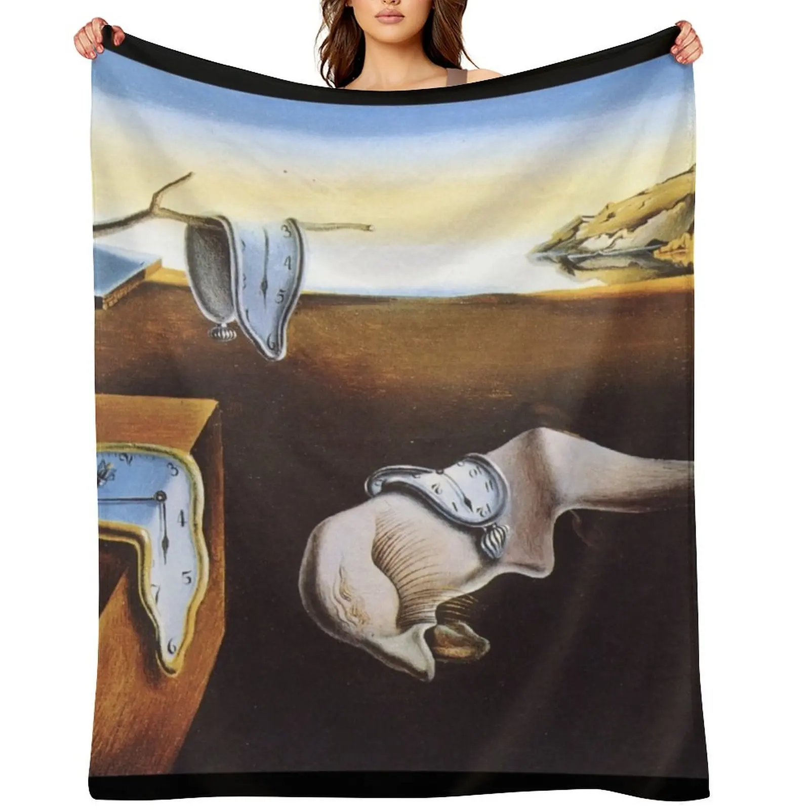 

The Persistence Of Memory - Salvador Dali Throw Blanket Decorative Throw For Decorative Sofa Soft Plaid Warm Blankets